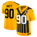 Men's Pittsburgh Steelers T.J. Watt Gold Alternate Vapor F.U.S.E. Stitched Limited Jersey