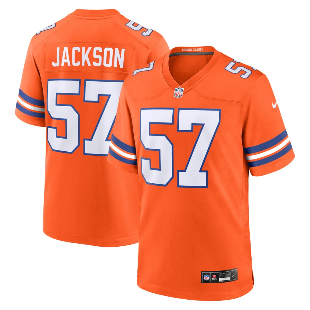 Men's Denver Broncos Tom Jackson Orange Retired Player Alternate Game Jersey