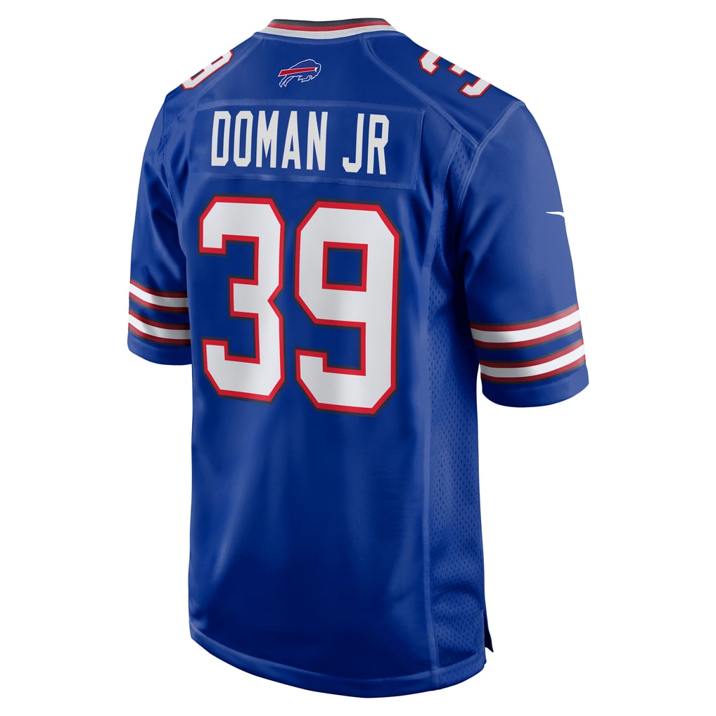 Men's Buffalo Bills Tommy Doman Jr Royal Team Game Jersey