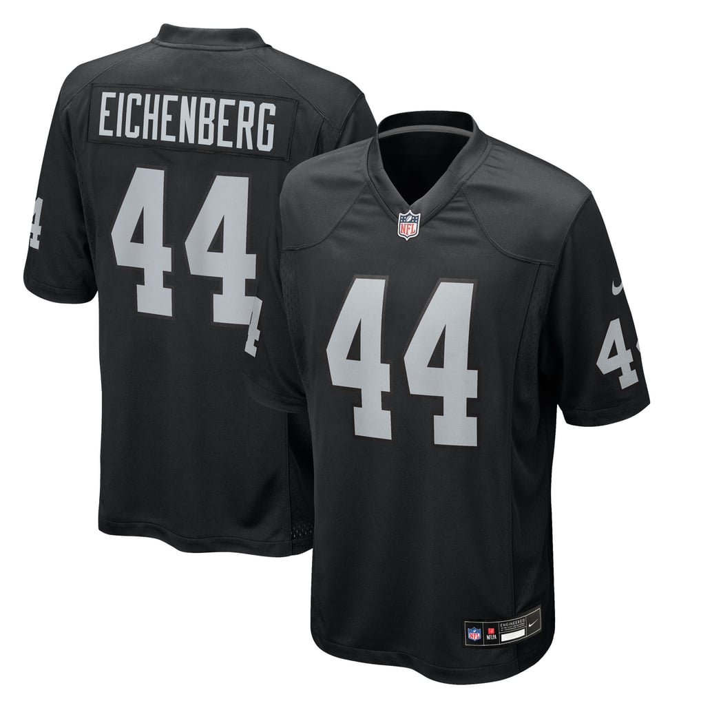 Men's Las Vegas Raiders Tommy Eichenberg Black Team Game Jersey