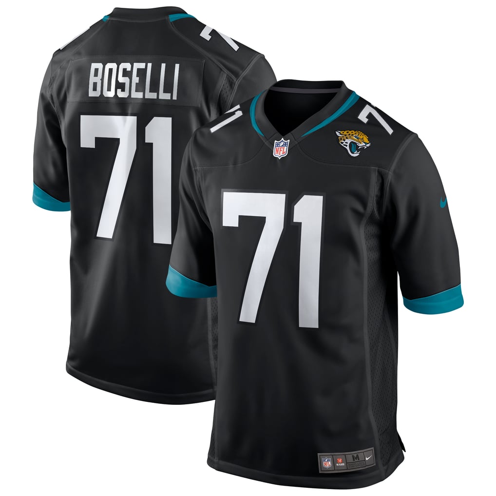 Men's Jacksonville Jaguars Tony Boselli Black Retired Player Alternate Game Jersey