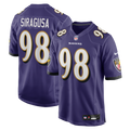Men's Baltimore Ravens Tony Siragusa Purple Game Retired Player Jersey