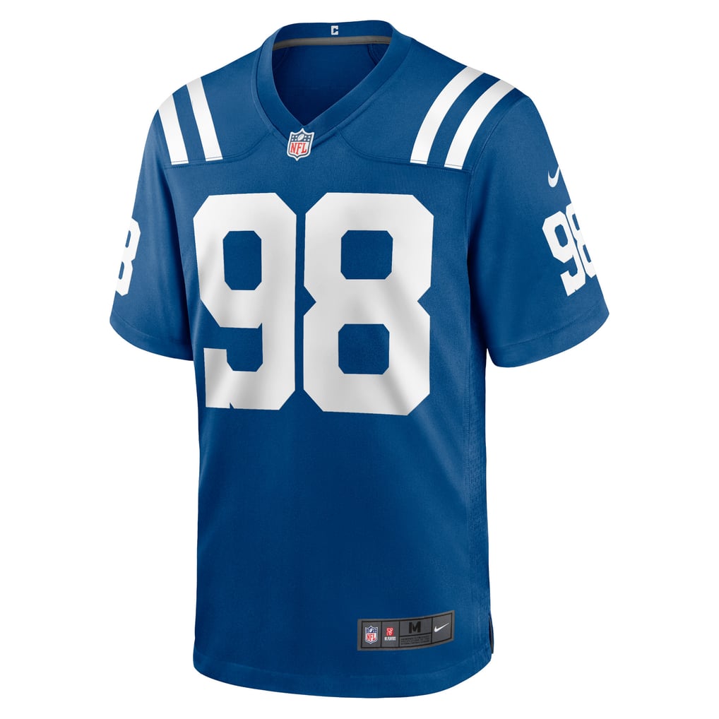 Men's Indianapolis Colts Tony Siragusa Royal Game Retired Player Jersey