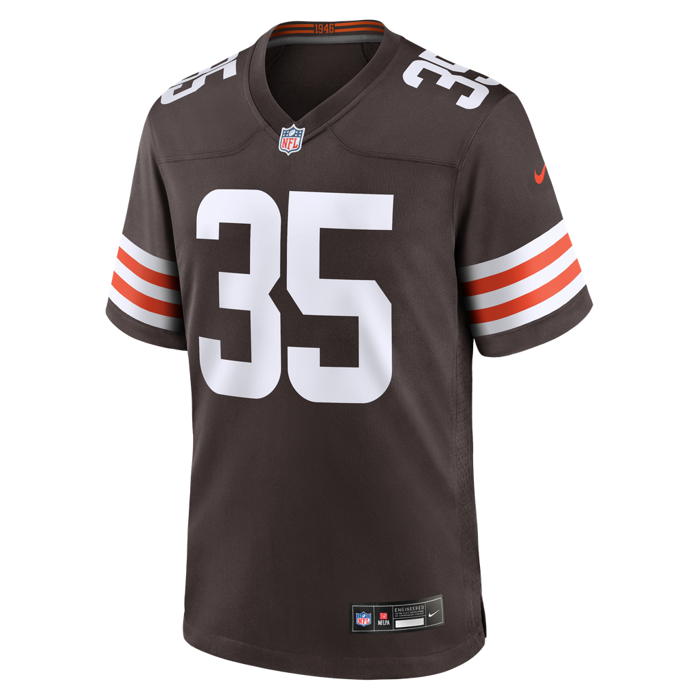 Men's Cleveland Browns Toriano Pride Jr. Brown Team Game Jersey