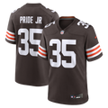 Men's Cleveland Browns Toriano Pride Jr. Brown Team Game Jersey