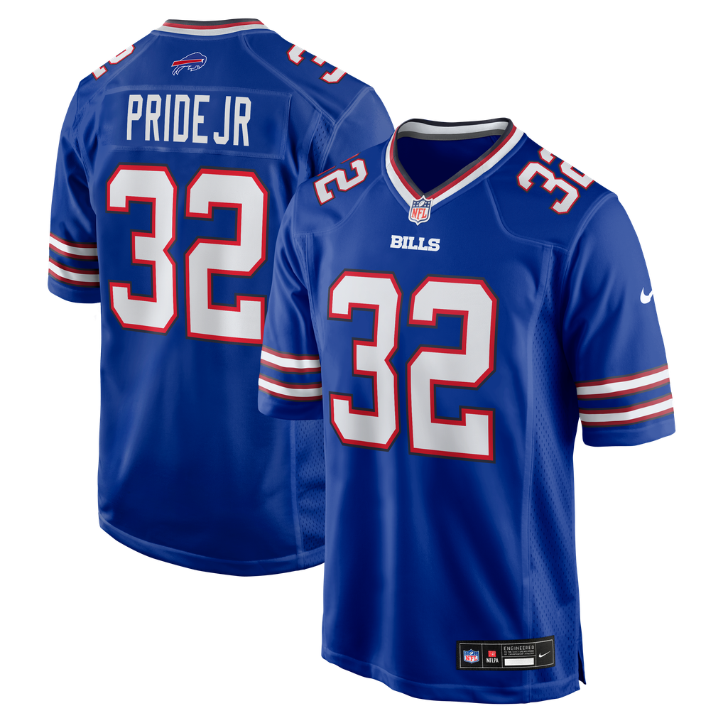 Men's Buffalo Bills Toriano Pride Jr. Royal Team Game Jersey