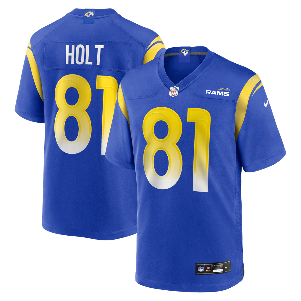 Men's Los Angeles Rams Torry Holt Royal Game Retired Player Jersey