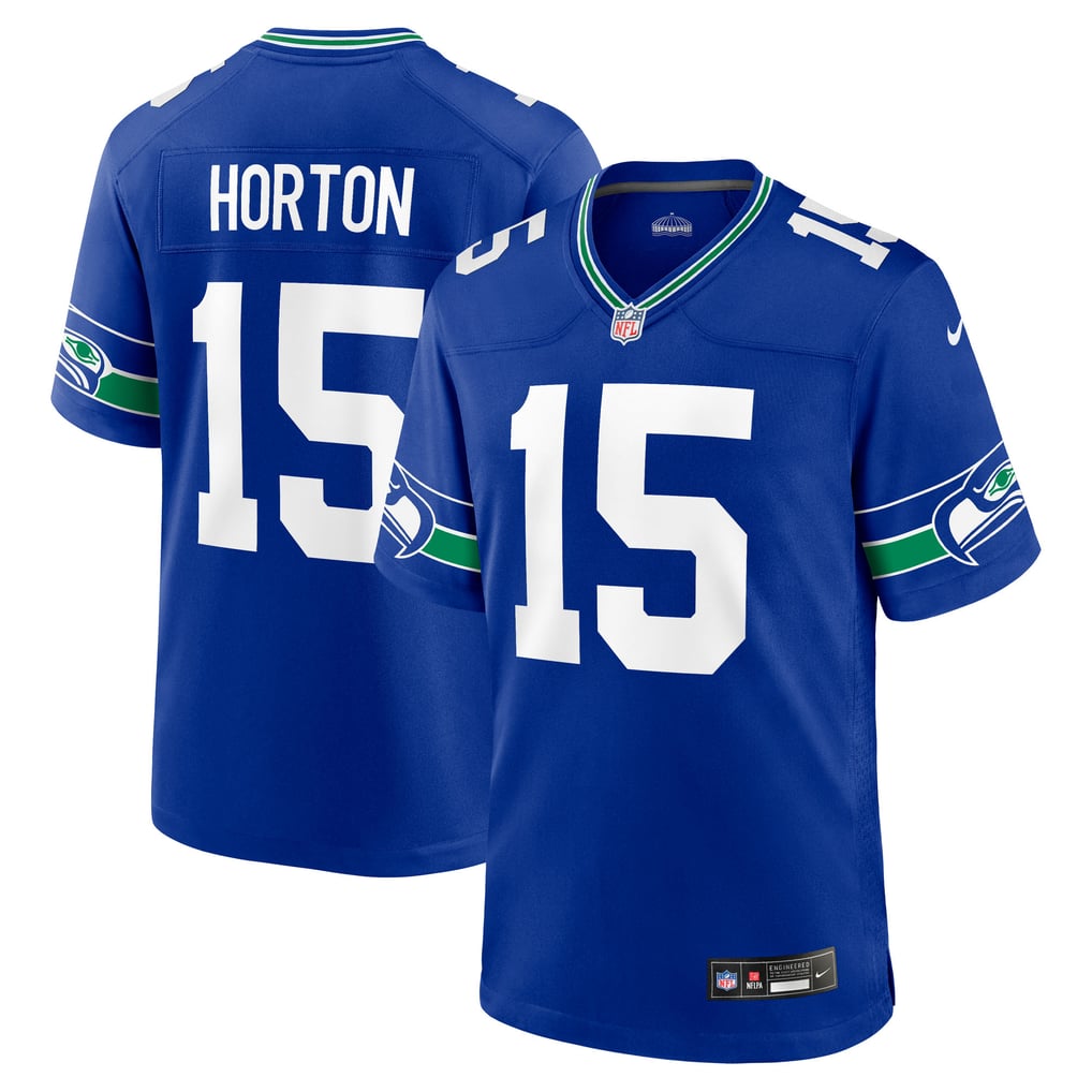 Men's Seattle Seahawks Tory Horton Royal Alternate Game Jersey
