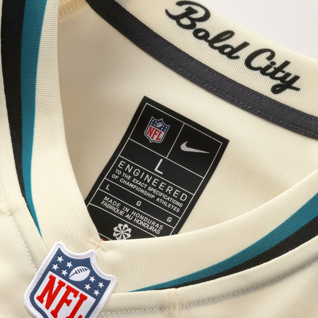 Men's Jacksonville Jaguars Travis Hunter Natural 2026 Rivalries Collection Game Jersey