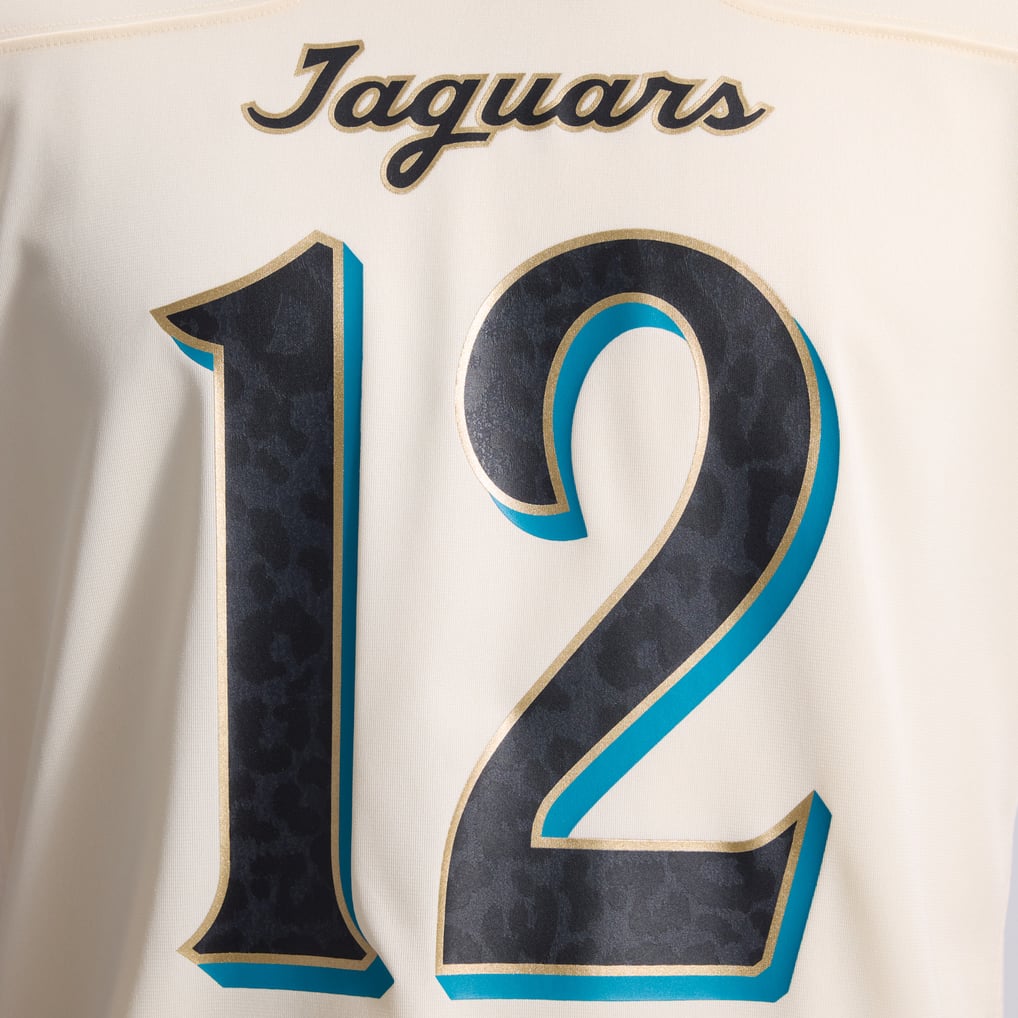 Men's Jacksonville Jaguars Travis Hunter Natural 2026 Rivalries Collection Game Jersey