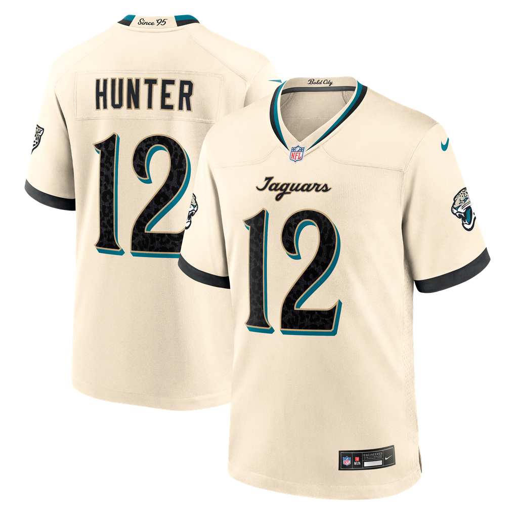 Men's Jacksonville Jaguars Travis Hunter Natural 2026 Rivalries Collection Game Jersey