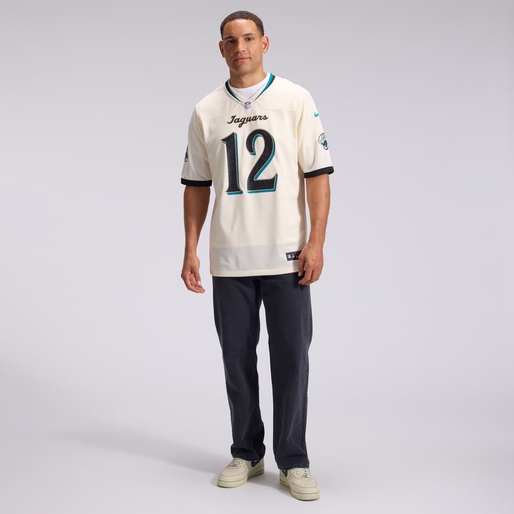 Men's Jacksonville Jaguars Travis Hunter Natural 2026 Rivalries Collection Game Jersey