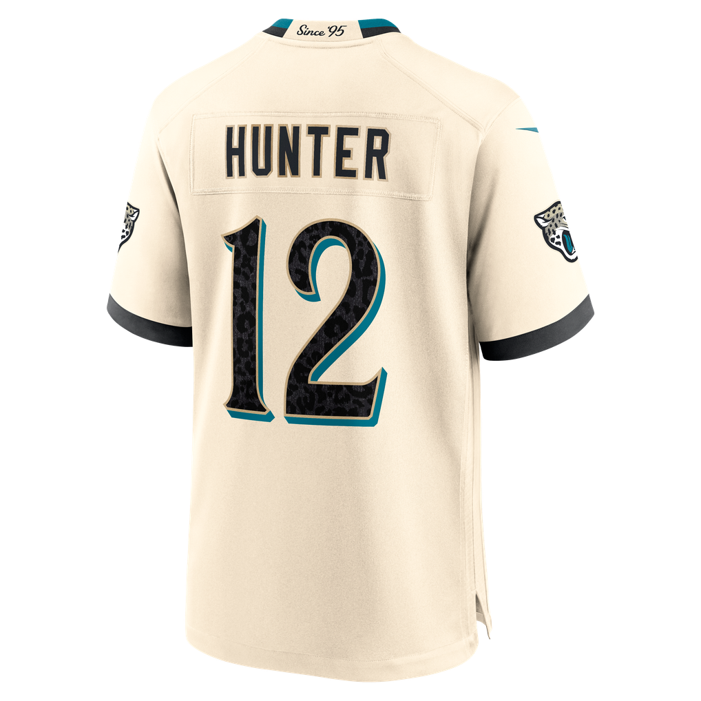 Men's Jacksonville Jaguars Travis Hunter Natural 2026 Rivalries Collection Game Jersey