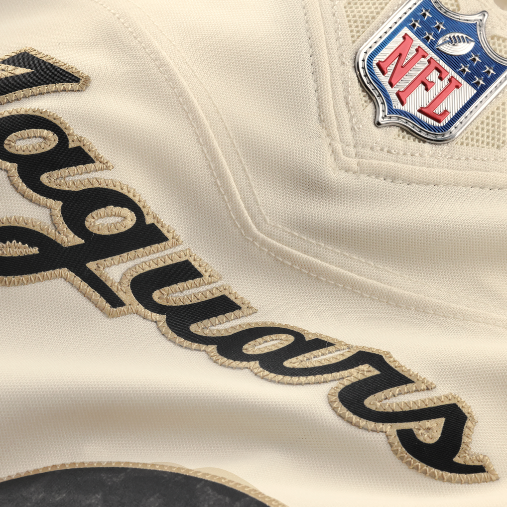 Men's Jacksonville Jaguars Travis Hunter Natural 2026 Rivalries Collection Stitched Limited Jersey