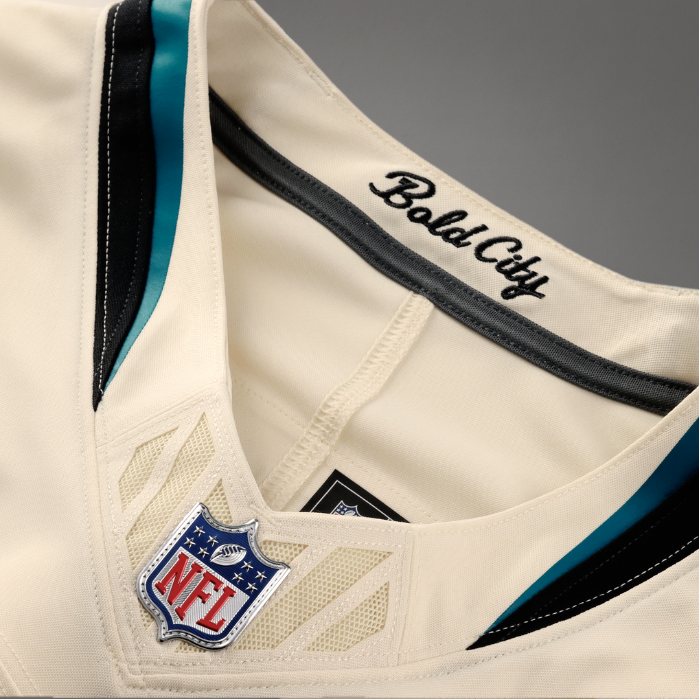 Men's Jacksonville Jaguars Travis Hunter Natural 2026 Rivalries Collection Stitched Limited Jersey