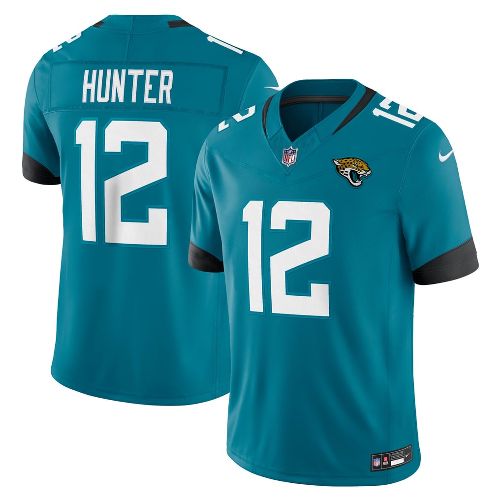 Men's Jacksonville Jaguars Travis Hunter Teal Team Vapor F.U.S.E. Stitched Limited Jersey