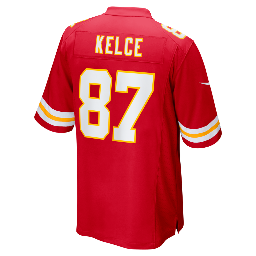 Men's Kansas City Chiefs Travis Kelce Red Game Jersey