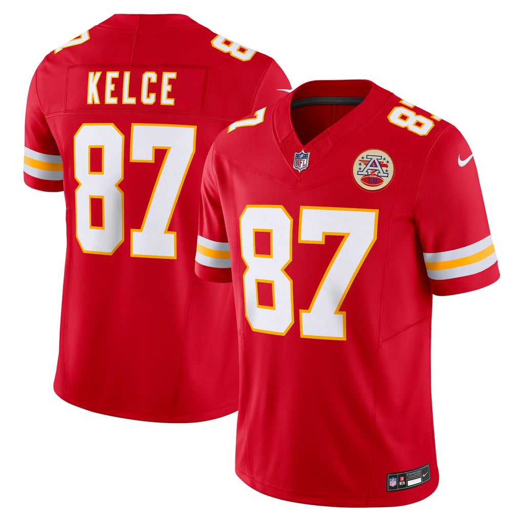 Men's Kansas City Chiefs Travis Kelce Red Vapor F.U.S.E. Limited Jersey
