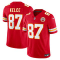 Men's Kansas City Chiefs Travis Kelce Red Vapor F.U.S.E. Limited Jersey