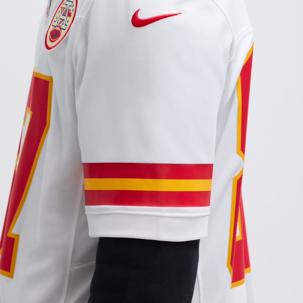 Men's Kansas City Chiefs Travis Kelce White Vapor F.U.S.E. Limited Jersey
