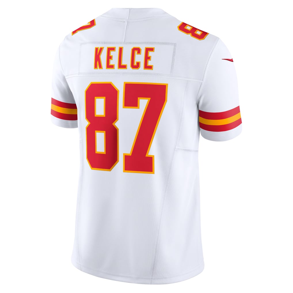 Men's Kansas City Chiefs Travis Kelce White Vapor F.U.S.E. Limited Jersey