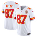 Men's Kansas City Chiefs Travis Kelce White Vapor F.U.S.E. Limited Jersey