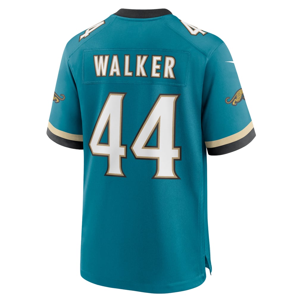 Men's Jacksonville Jaguars Travon Walker Teal Prowler Throwback Player Game Jersey