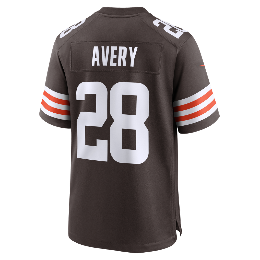 Men's Cleveland Browns Tre Avery Brown Team Game Jersey