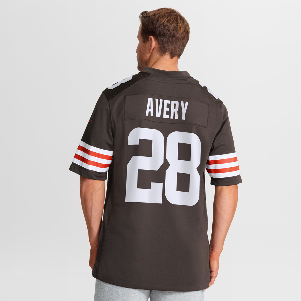 Men's Cleveland Browns Tre Avery Brown Team Game Jersey