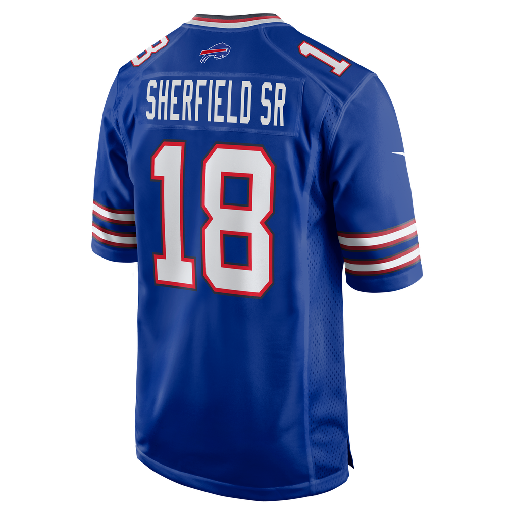 Men's Buffalo Bills Trent Sherfield Sr. Royal Team Game Jersey