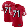 Men's San Francisco 49ers Trent Williams Scarlet Alternate Game Jersey