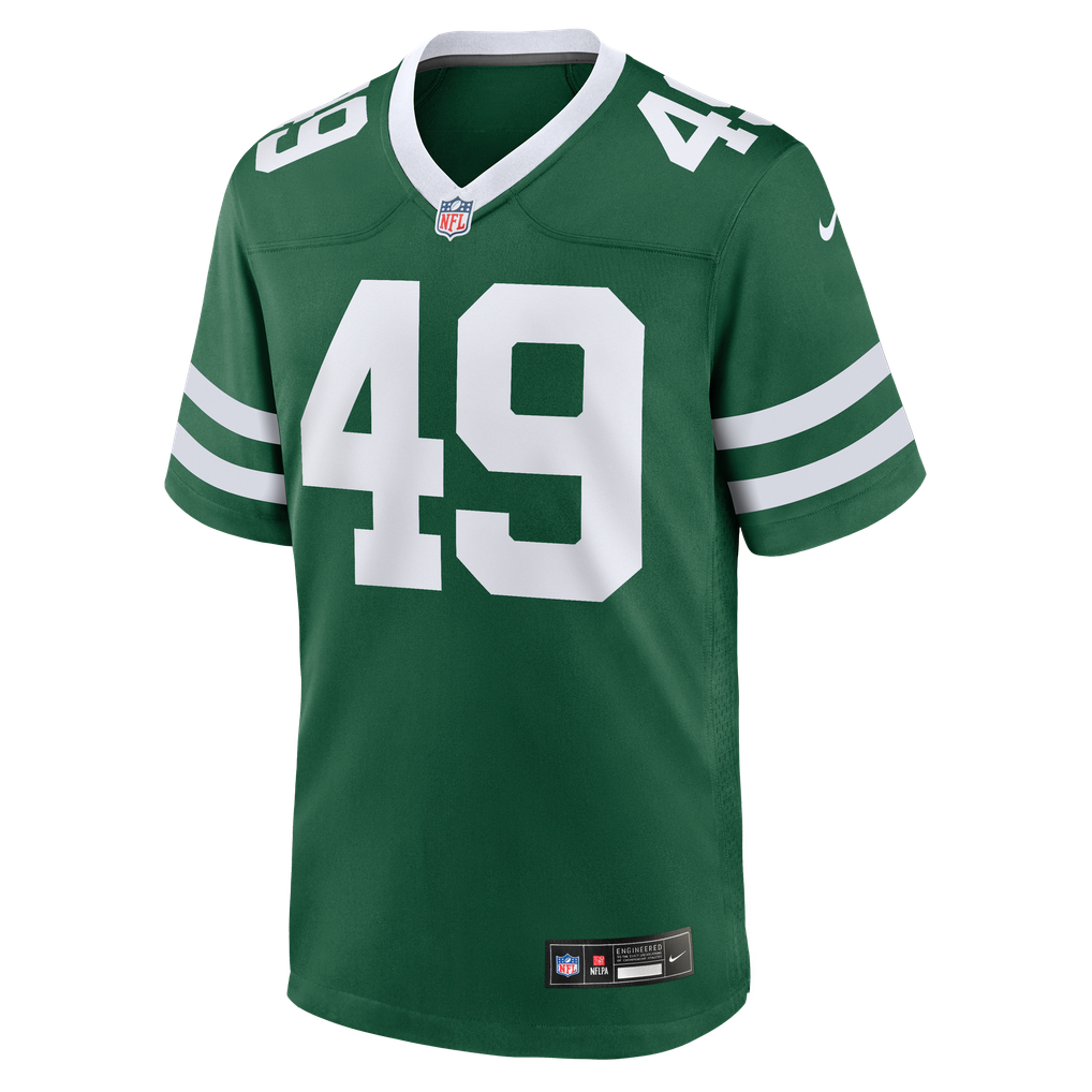 Men's New York Jets Trevin Wallace Legacy Green Team Game Jersey