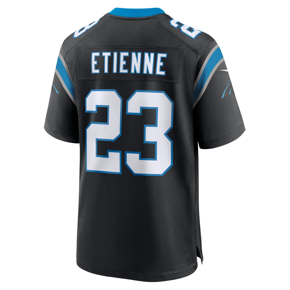 Men's Carolina Panthers Trevor Etienne Black Team Game Jersey