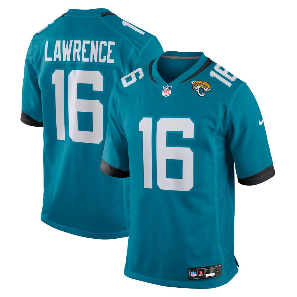 Men's Jacksonville Jaguars Trevor Lawrence Teal Game Jersey