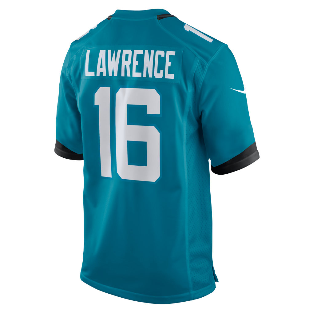 Men's Jacksonville Jaguars Trevor Lawrence Teal Game Jersey