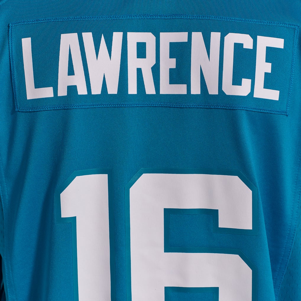 Men's Jacksonville Jaguars Trevor Lawrence Teal Home Game Jersey