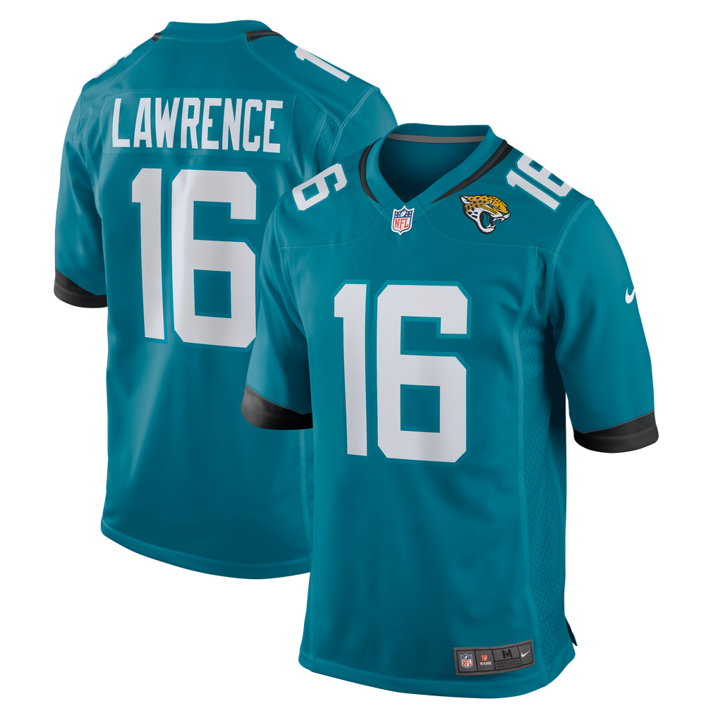 Men's Jacksonville Jaguars Trevor Lawrence Teal Home Game Jersey