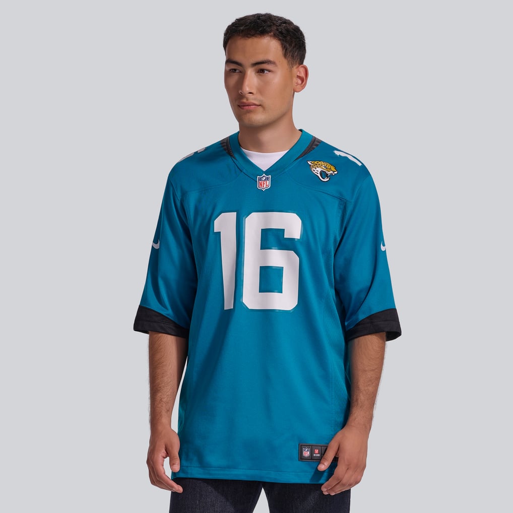 Men's Jacksonville Jaguars Trevor Lawrence Teal Home Game Jersey