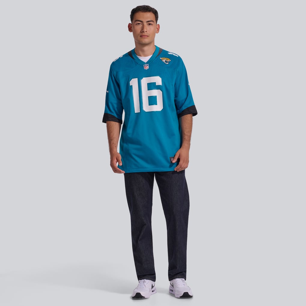 Men's Jacksonville Jaguars Trevor Lawrence Teal Home Game Jersey