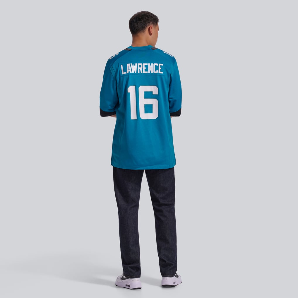 Men's Jacksonville Jaguars Trevor Lawrence Teal Home Game Jersey