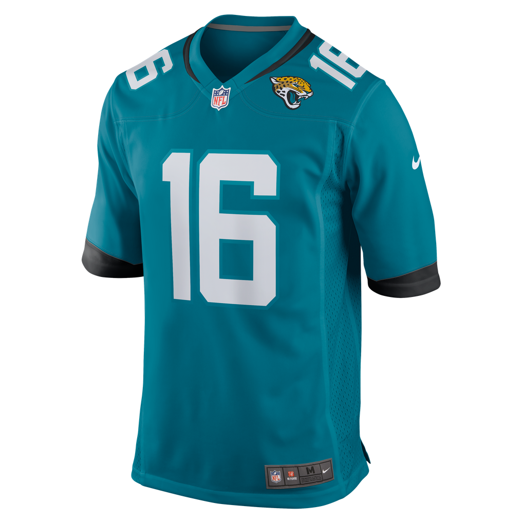 Men's Jacksonville Jaguars Trevor Lawrence Teal Home Game Jersey