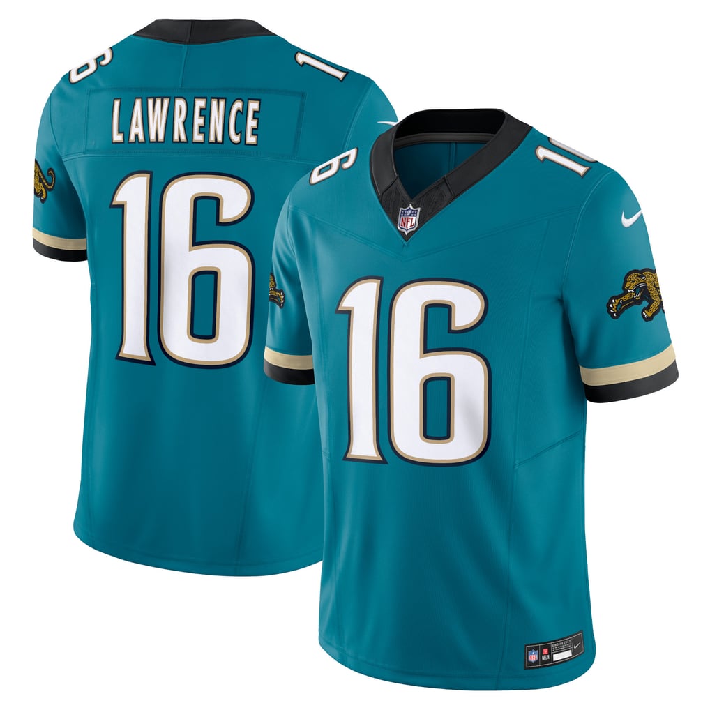 Men's Jacksonville Jaguars Trevor Lawrence Teal Prowler Throwback Vapor F.U.S.E. Limited Jersey