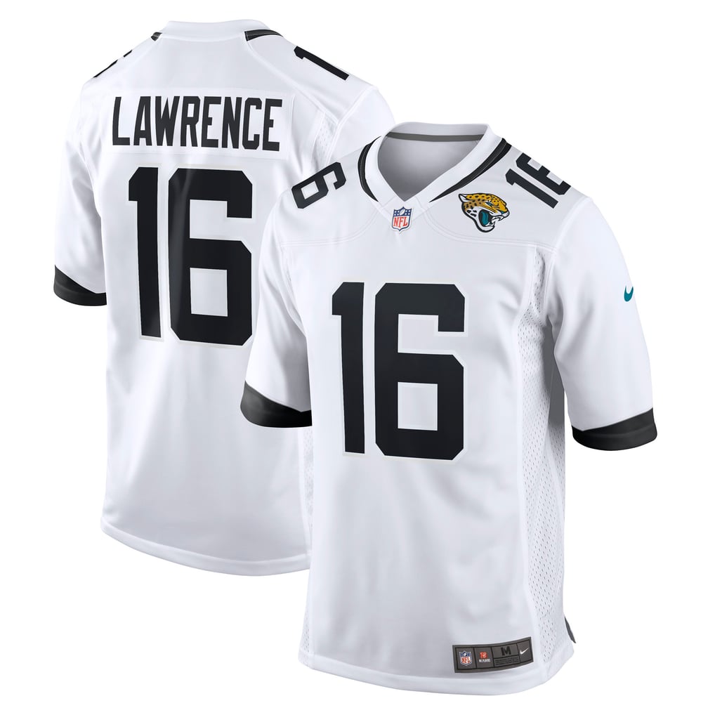 Men's Jacksonville Jaguars Trevor Lawrence White Game Jersey