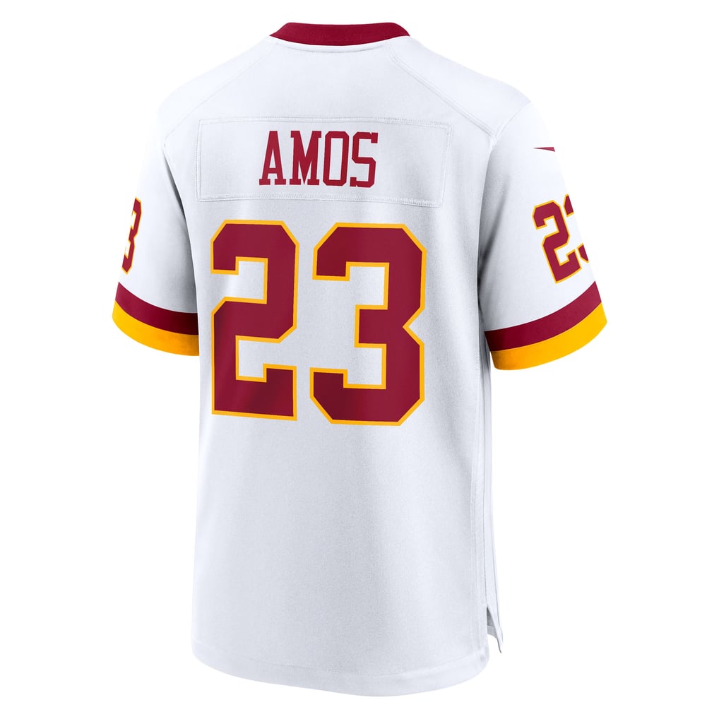 Men's Washington Commanders Trey Amos White Game Super Bowl Era Jersey