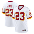 Men's Washington Commanders Trey Amos White Game Super Bowl Era Jersey