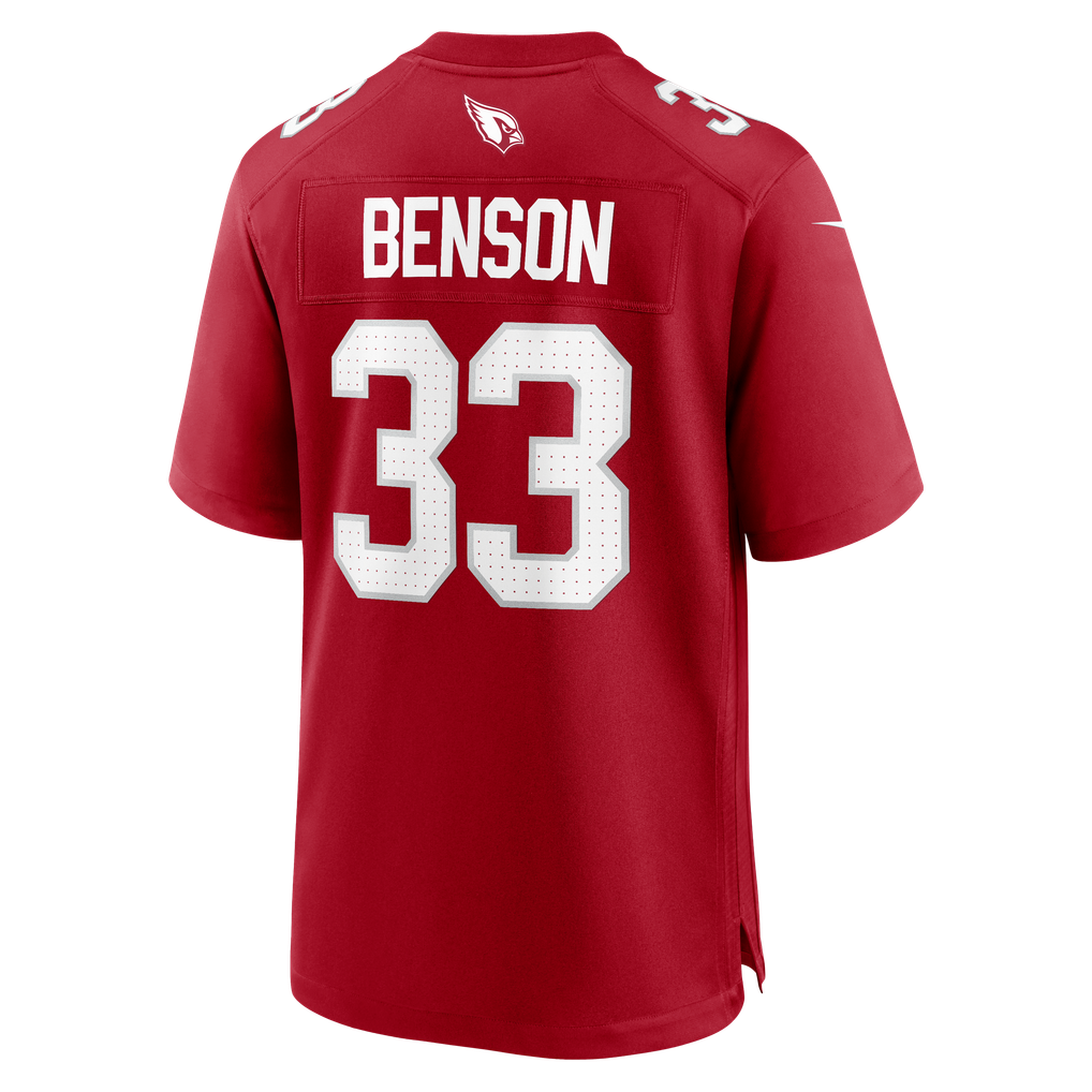 Men's Arizona Cardinals Trey Benson Cardinal Team Game Jersey