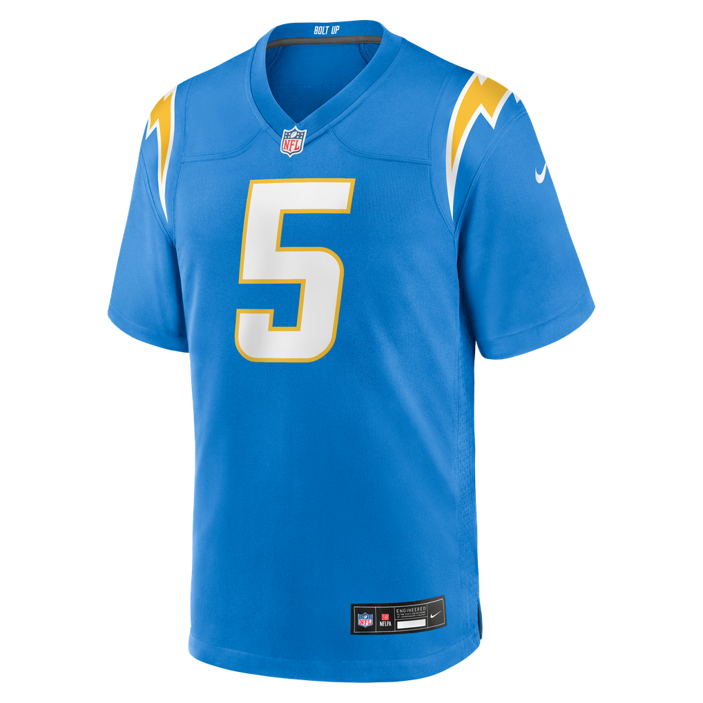 Men's Los Angeles Chargers Trey Lance Powder Blue Team Game Jersey
