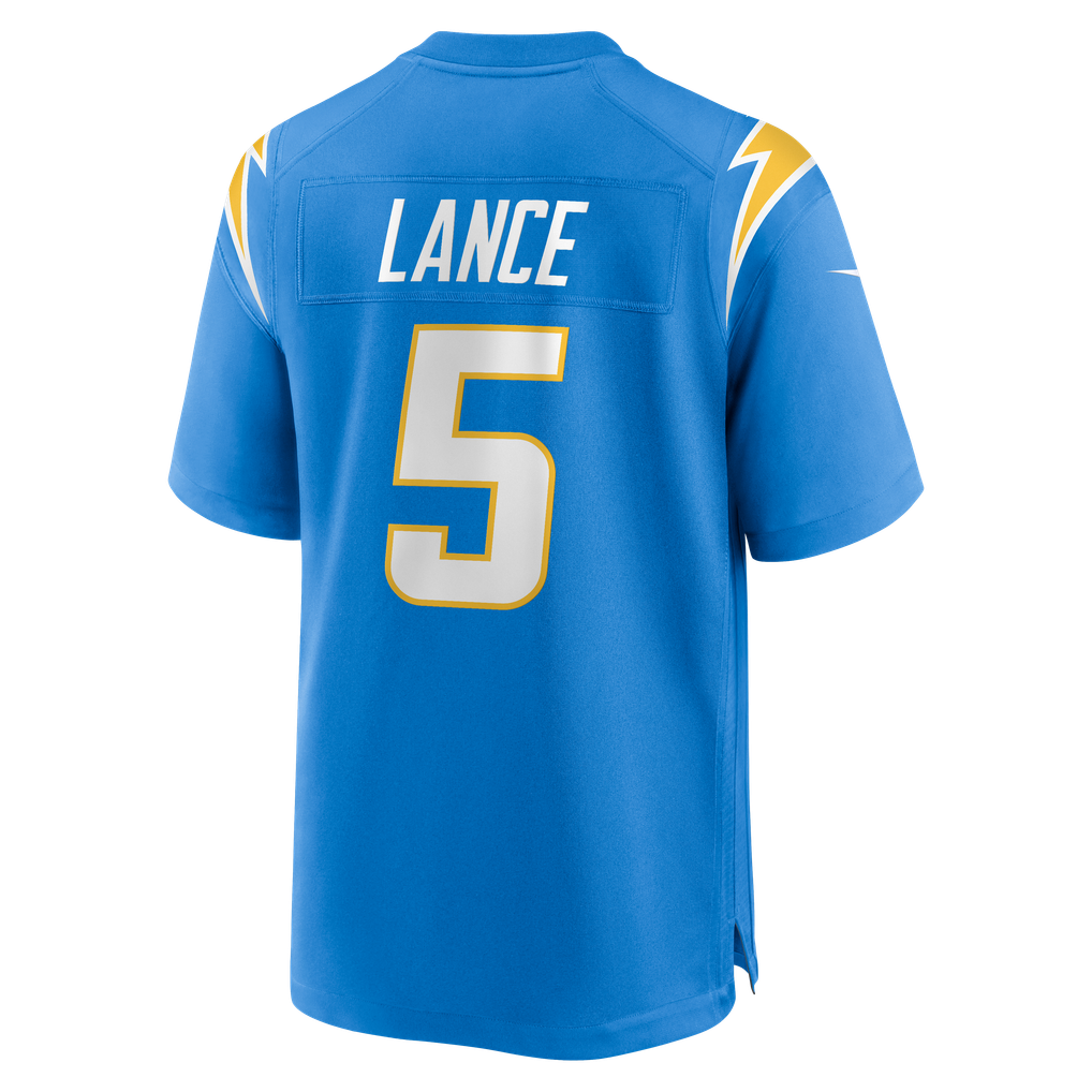 Men's Los Angeles Chargers Trey Lance Powder Blue Team Game Jersey