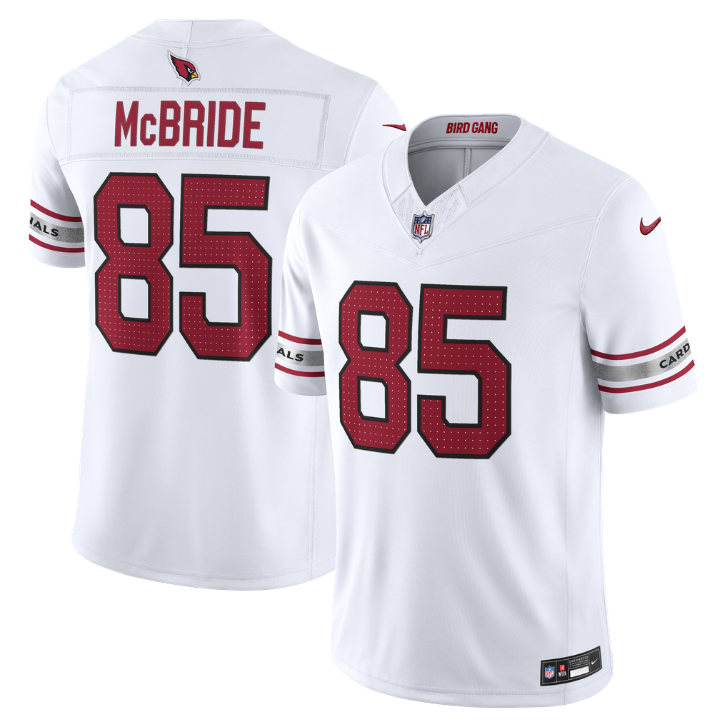 Men's Arizona Cardinals Trey McBride White Vapor F.U.S.E. Stitched Limited Jersey