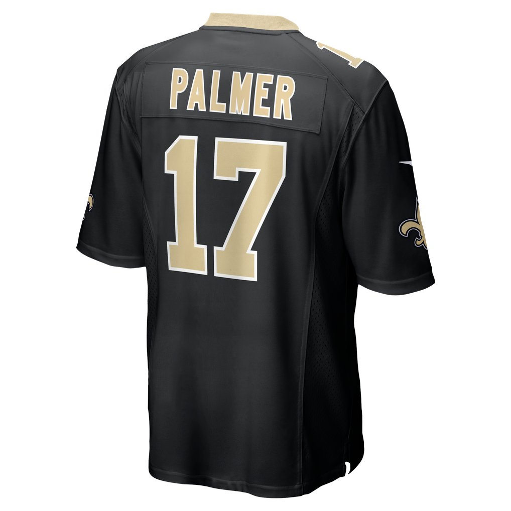 Men's New Orleans Saints Trey Palmer Black Team Game Jersey